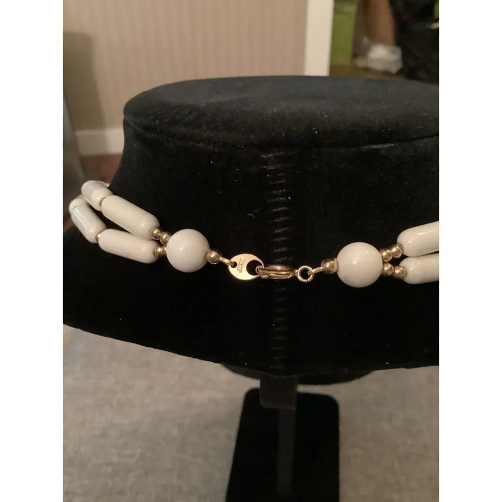 Japan Signed Vintage Costume Jewelry Necklace